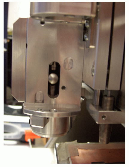 end view of collect lever