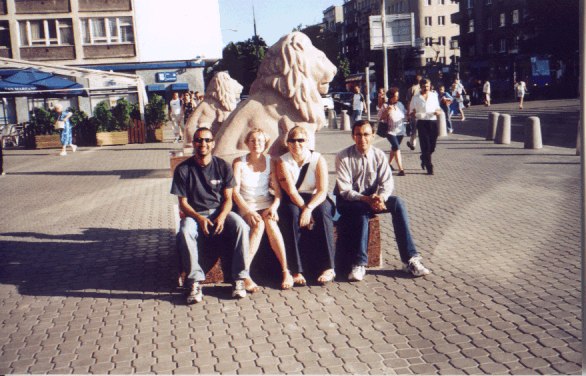 Me, Agnieszka, Anja and Assad in Warsaw.
