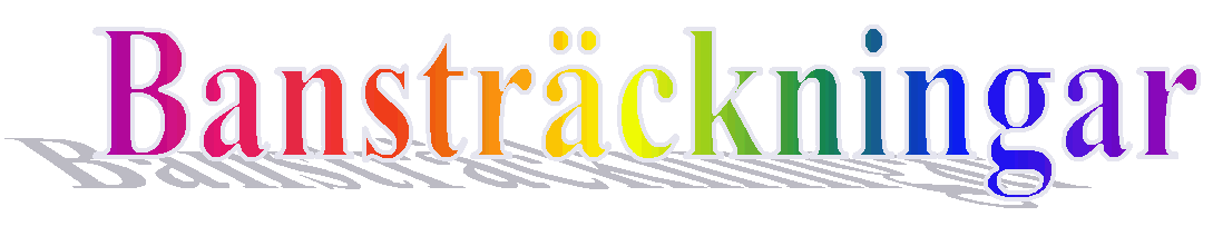 Banstrckningar