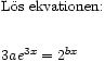 Ekvation som löses med hjälp av logaritmer