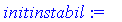 initinstabil := [[x(0) = -.3941027190e-1, y(0) = -....