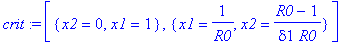 crit := [{x2 = 0, x1 = 1}, {x1 = 1/R0, x2 = (R0-1)/...