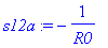 s12a := -1/R0