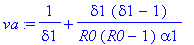 va := 1/delta1+delta1*(delta1-1)/(R0*(R0-1)*alpha1)...