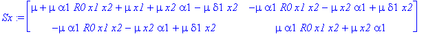 Sx := matrix([[mu+mu*alpha1*R0*x1*x2+mu*x1+mu*x2*al...