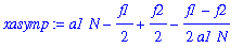 xasymp := a1*N-1/2*f1+1/2*f2-1/2*(f1-f2)/a1/N