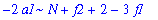 -2*a1*N+f2+2-3*f1