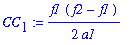 CC[1] := 1/2*f1/a1*(f2-f1)