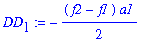 DD[1] := -1/2*(f2-f1)*a1