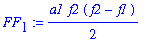 FF[1] := 1/2*a1*f2*(f2-f1)