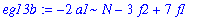 eg13b := -2*a1*N-3*f2+7*f1