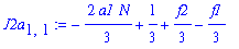 J2a[1,1] := -2/3*a1*N+1/3+1/3*f2-1/3*f1