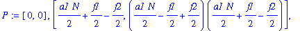 P := [0, 0], [1/2*a1*N+1/2*f1-1/2*f2, (1/2*a1*N-1/2*f1+1/2*f2)*(1/2*a1*N+1/2*f1-1/2*f2)], [a1*N-1/2*f1+1/2*f2, (1/2*f1-1/2*f2)*(a1*N-1/2*f1+1/2*f2)]