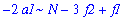 -2*a1*N-3*f2+f1