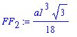 FF[2] := 1/18*a1^3*3^(1/2)