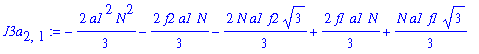J3a[2,1] := -2/3*a1^2*N^2-2/3*f2*a1*N-2/3*N*a1*f2*3^(1/2)+2/3*f1*a1*N+1/3*N*a1*f1*3^(1/2)