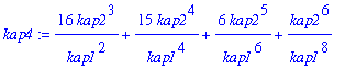 kap4 := 16/kap1^2*kap2^3+15/kap1^4*kap2^4+6/kap1^6*kap2^5+1/kap1^8*kap2^6