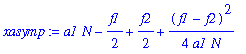 xasymp := a1*N-1/2*f1+1/2*f2+1/4*(f1-f2)^2/a1/N
