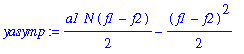 yasymp := 1/2*a1*N*(f1-f2)-1/2*(f1-f2)^2