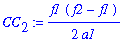 CC[2] := 1/2/a1*f1*(f2-f1)