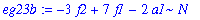 eg23b := -3*f2+7*f1-2*a1*N