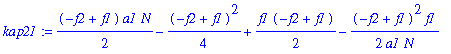 kap21 := 1/2*(-f2+f1)*a1*N-1/4*(-f2+f1)^2+1/2*f1*(-f2+f1)-1/2*(-f2+f1)^2*f1/a1/N