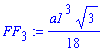 FF[3] := 1/18*a1^3*3^(1/2)