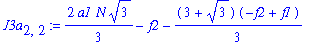 J3a[2,2] := 2/3*a1*N*3^(1/2)-f2-1/3*(3+3^(1/2))*(-f2+f1)