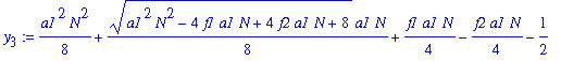 y[3] := 1/8*a1^2*N^2+1/8*(a1^2*N^2-4*f1*a1*N+4*f2*a1*N+8)^(1/2)*a1*N+1/4*f1*a1*N-1/4*f2*a1*N-1/2
