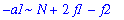 -a1*N+2*f1-f2