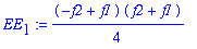 EE[1] := 1/4*(-f2+f1)*(f2+f1)