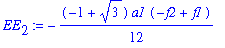 EE[2] := -1/12*(-1+3^(1/2))*a1*(-f2+f1)