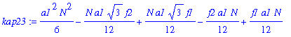 kap23 := 1/6*a1^2*N^2-1/12*N*a1*3^(1/2)*f2+1/12*N*a1*3^(1/2)*f1-1/12*f2*a1*N+1/12*f1*a1*N
