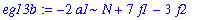 eg13b := -2*a1*N+7*f1-3*f2