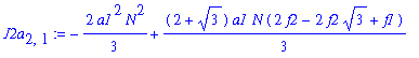 J2a[2,1] := -2/3*a1^2*N^2+1/3*(2+3^(1/2))*a1*N*(2*f2-2*f2*3^(1/2)+f1)