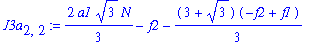 J3a[2,2] := 2/3*a1*3^(1/2)*N-f2-1/3*(3+3^(1/2))*(-f2+f1)