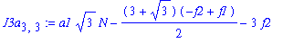 J3a[3,3] := a1*3^(1/2)*N-1/2*(3+3^(1/2))*(-f2+f1)-3*f2