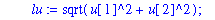 eg2init := proc (P, eg, d) local u, lu, v, k; u := eg[3]; lu := sqrt(u[1]^2+u[2]^2); v := d*u/lu; [seq([x(0) = P[1]+(-1)^k*v[1], y(0) = P[2]+(-1)^k*v[2]],k = 1 .. 2)] end proc