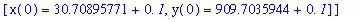 init2stable := [[x(0) = 30.37737771-0.*I, y(0) = 889.7063432-0.*I], [x(0) = 30.70895771+0.*I, y(0) = 909.7035944+0.*I]]