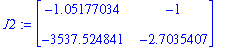 J2 := Matrix(%id = 1309612)