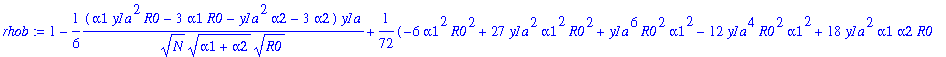 rhob := 1-1/6*(alpha1*y1a^2*R0-3*alpha1*R0-y1a^2*al...