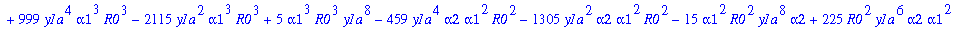 rhob := 1-1/6*(alpha1*y1a^2*R0-3*alpha1*R0-y1a^2*al...