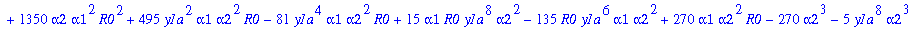 rhob := 1-1/6*(alpha1*y1a^2*R0-3*alpha1*R0-y1a^2*al...