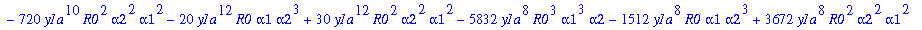 rhob := 1-1/6*(alpha1*y1a^2*R0-3*alpha1*R0-y1a^2*al...