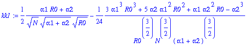 kk1 := 1/2*(alpha1*R0+alpha2)/(sqrt(N)*sqrt(alpha1+...