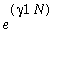 e^(gamma1*N)