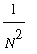 1/(N^2)