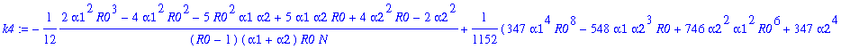 k4 := -1/12*(2*alpha1^2*R0^3-4*alpha1^2*R0^2-5*R0^2...