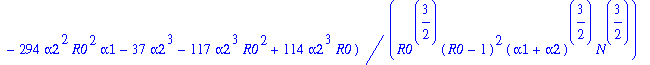 k5 := -1/240*(117*alpha1^3*R0^3-114*alpha1^3*R0^4+3...