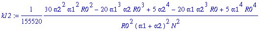 k12 := 1/155520*(30*alpha2^2*alpha1^2*R0^2-20*alpha...